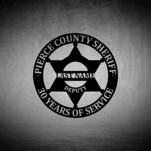 Pierce County Retirement Badge