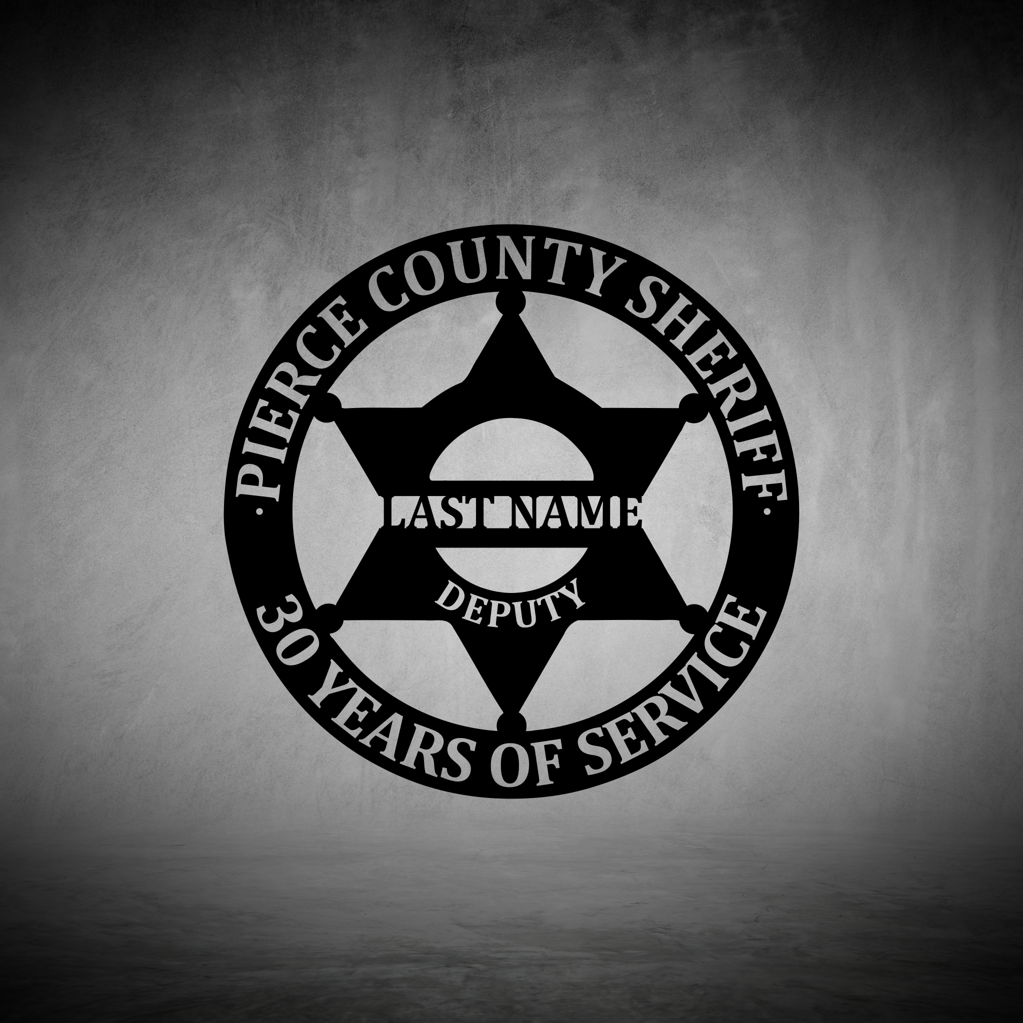 Pierce County Retirement Badge
