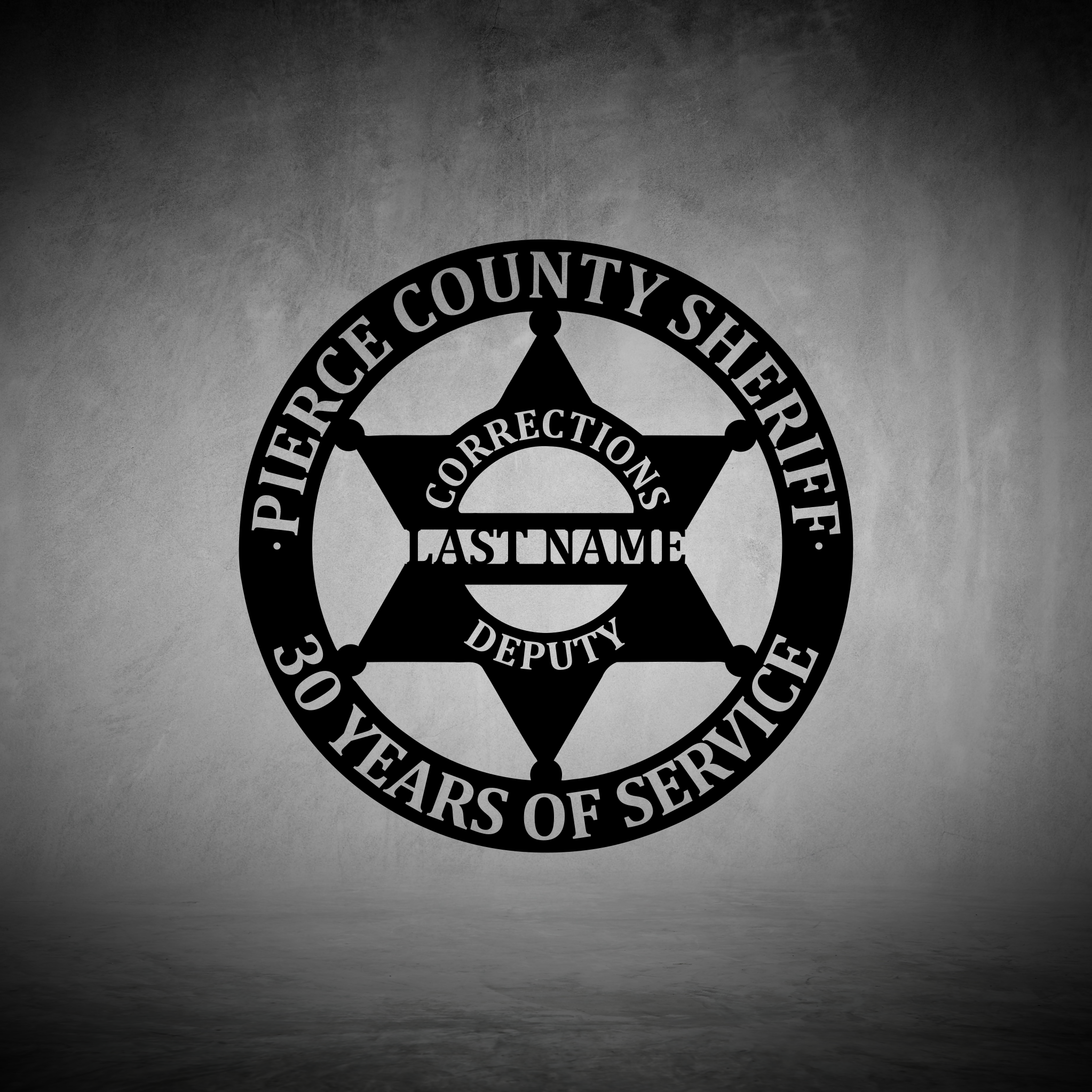 Pierce County Retirement Badge - Image 2